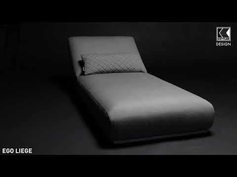 Kettler Ego Gartenliege 213x90x33cm Sunbrella Silber/Grau meliert Kettler Ego Gartenliege 213x90x33cm Sunbrella Silber/Grau Meliert -Kettler 1085032 v 2905