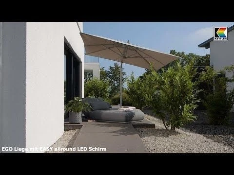 Kettler Ego Gartenliege 213x90x33cm Sunbrella Silber/Anthrazit Kettler Ego Gartenliege 213x90x33cm Sunbrella Silber/Anthrazit -Kettler 1085043 v 697