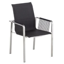 Kettler Feel Rope Stapelsessel Edelstahl/Rope Edelstahl/Charcoal 2 Kettler Feel Rope Stapelsessel Edelstahl/Rope Edelstahl/Charcoal -Kettler 1085098 1