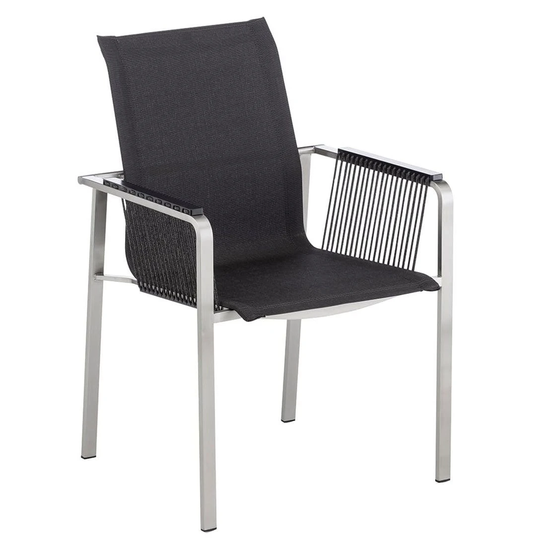 Kettler Feel Rope Stapelsessel Edelstahl/Rope Edelstahl/Charcoal Kettler Feel Rope Stapelsessel Edelstahl/Rope Edelstahl/Charcoal -Kettler 1085098 1