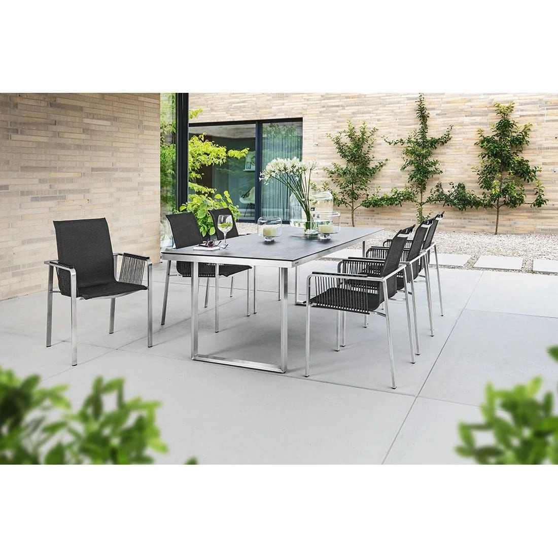 Kettler Feel Rope Stapelsessel Edelstahl/Rope Edelstahl/Charcoal Kettler Feel Rope Stapelsessel Edelstahl/Rope Edelstahl/Charcoal -Kettler 1085098 4