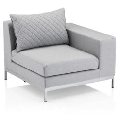 Kettler Ego Modular Gartensofa + Loungetisch Ø92cm Sunbrella Silber/Hellgrau Meliert 5 Kettler Ego Modular Gartensofa + Loungetisch Ø92cm Sunbrella Silber/Hellgrau Meliert -Kettler 1106581 2
