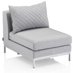 Kettler Ego Modular Gartensofa + Loungetisch Ø92cm Sunbrella Silber/Hellgrau Meliert 6 Kettler Ego Modular Gartensofa + Loungetisch Ø92cm Sunbrella Silber/Hellgrau Meliert -Kettler 1106581 3