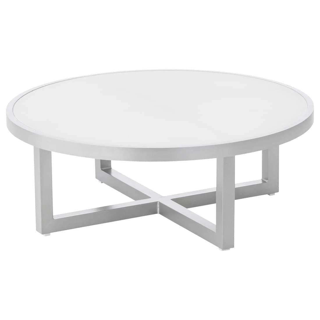 Kettler Ego Modular Gartensofa + Loungetisch Ø92cm Sunbrella Silber/Hellgrau Meliert Kettler Ego Modular Gartensofa + Loungetisch Ø92cm Sunbrella Silber/Hellgrau Meliert -Kettler 1106581 5