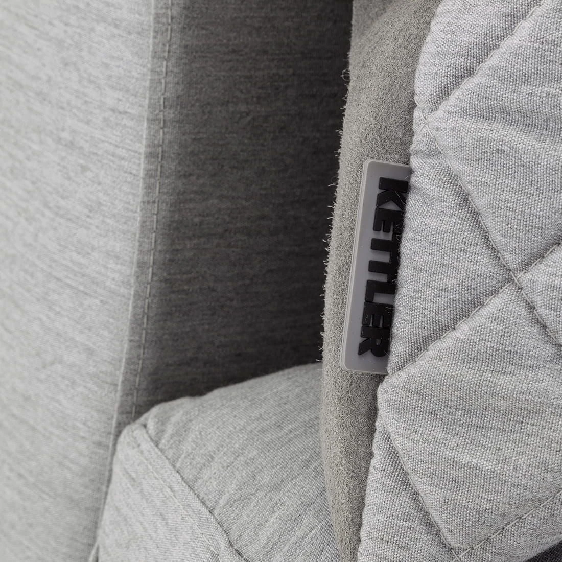 Kettler Ego Modular Gartensofa + Loungetisch Ø92cm Sunbrella Silber/Hellgrau Meliert Kettler Ego Modular Gartensofa + Loungetisch Ø92cm Sunbrella Silber/Hellgrau Meliert -Kettler 1106581 9