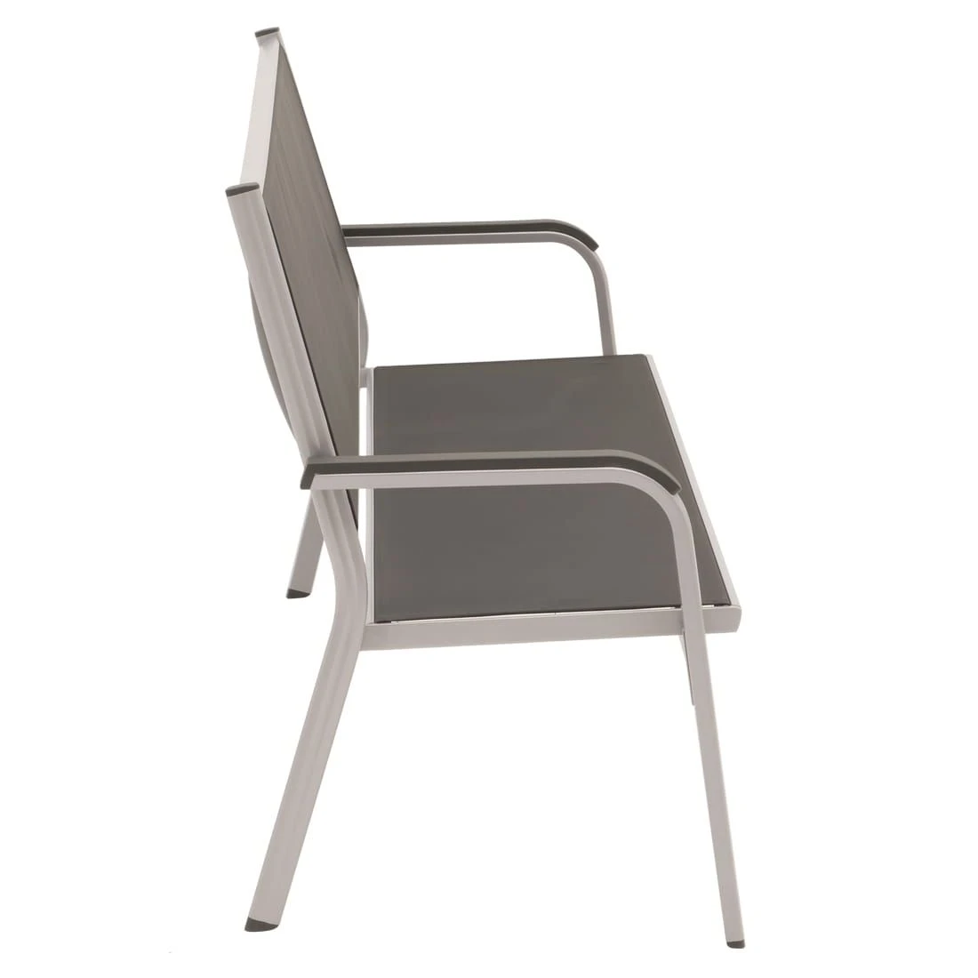 Kettler Basic Plus Gartenbank Aluminium/Textilene Silber/Anthrazit Kettler Basic Plus Gartenbank Aluminium/Textilene Silber/Anthrazit -Kettler 1224677 2