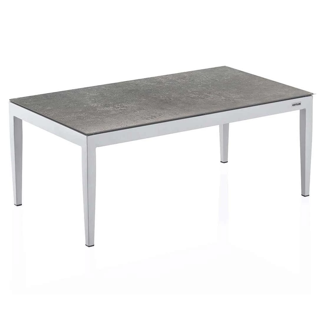 Kettler Sunny Loungetisch 110x60cm Aluminium/Glas Silber/Hellgrau Kettler Sunny Loungetisch 110x60cm Aluminium/Glas Silber/Hellgrau -Kettler 1287036 1