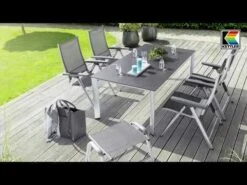 Kettler Cirrus Stapelsessel Aluminium/Outdoorgewebe Anthrazit/Anthrazit-Grau