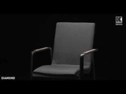 Kettler Diamond Stapelsessel Aluminium/Sunbrella Anthrazit/Sooty