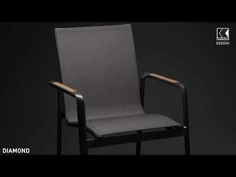 Kettler Diamond Stapelsessel Aluminium/Outdoorgewebe Anthrazit/Charcoal Kettler Diamond Stapelsessel Aluminium/Outdoorgewebe Anthrazit/Charcoal -Kettler 1287487 v 2891