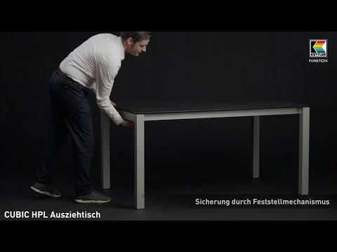 Kettler Cubic Ausziehtisch 150/210x95 cm Aluminium/HPL Anthrazit Kettler Cubic Ausziehtisch 150/210x95 Cm Aluminium/HPL Anthrazit -Kettler 1292910 v 1231