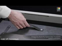 Kettler Cubic Ausziehtisch 160/220/280x95 Cm Aluminium/HPL Anthrazit/Anthrazit