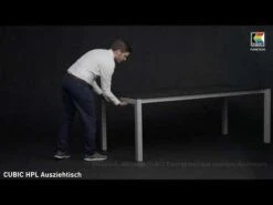 Kettler Cubic Ausziehtisch 210/270/330x95 Cm Aluminium/HPL Silber/Anthrazit