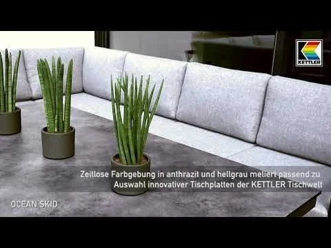 Kettler Ocean Skid Modular Loungesessel Aluminium/Olefin Anthrazit/Hellgrau Meliert Kettler Ocean Skid Modular Loungesessel Aluminium/Olefin Anthrazit/Hellgrau Meliert -Kettler 1298542 v 1691