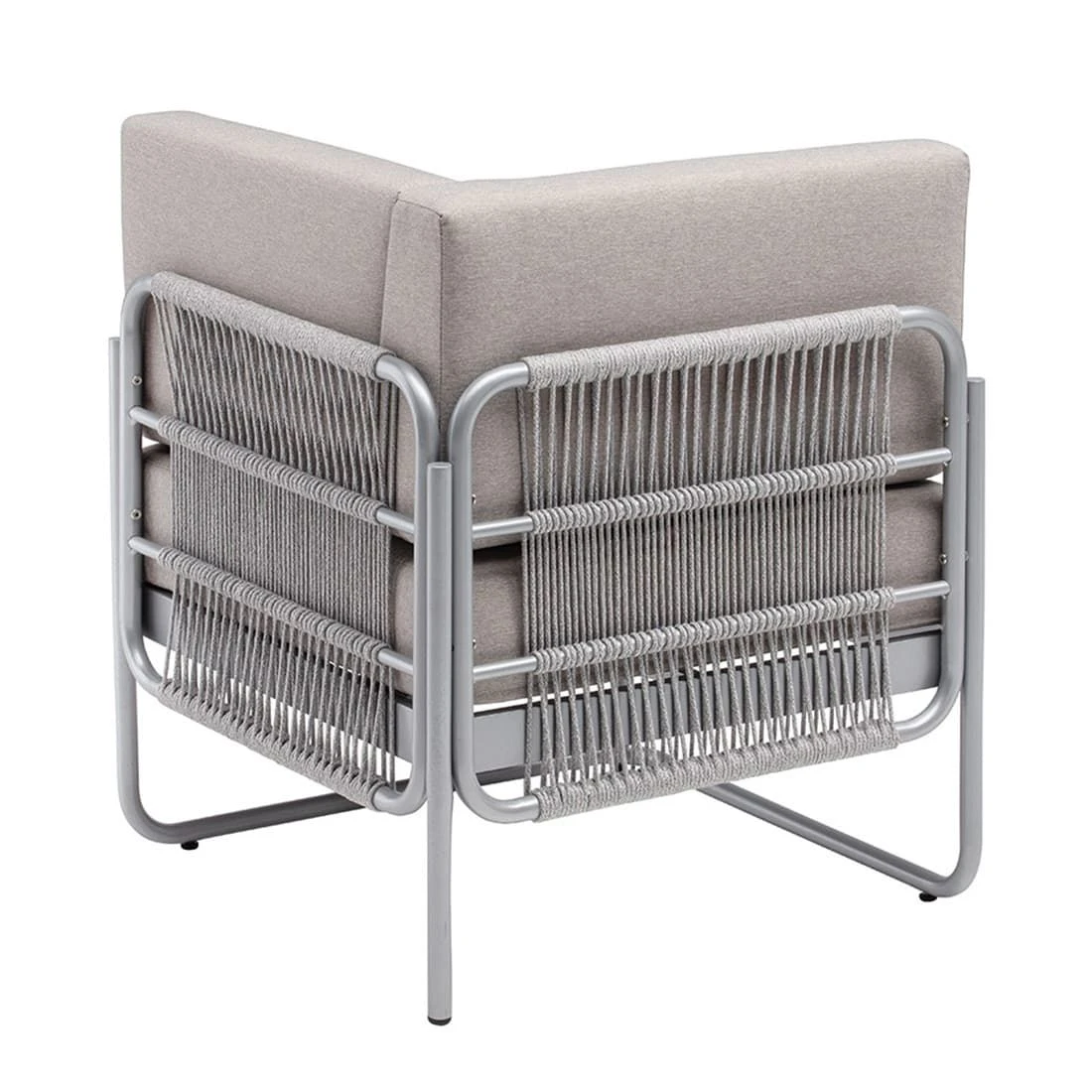 Kettler Endless Summer Eck-/Endmodul Aluminium/Rope Silber/Hellgrau Kettler Endless Summer Eck-/Endmodul Aluminium/Rope Silber/Hellgrau -Kettler 1306253 2