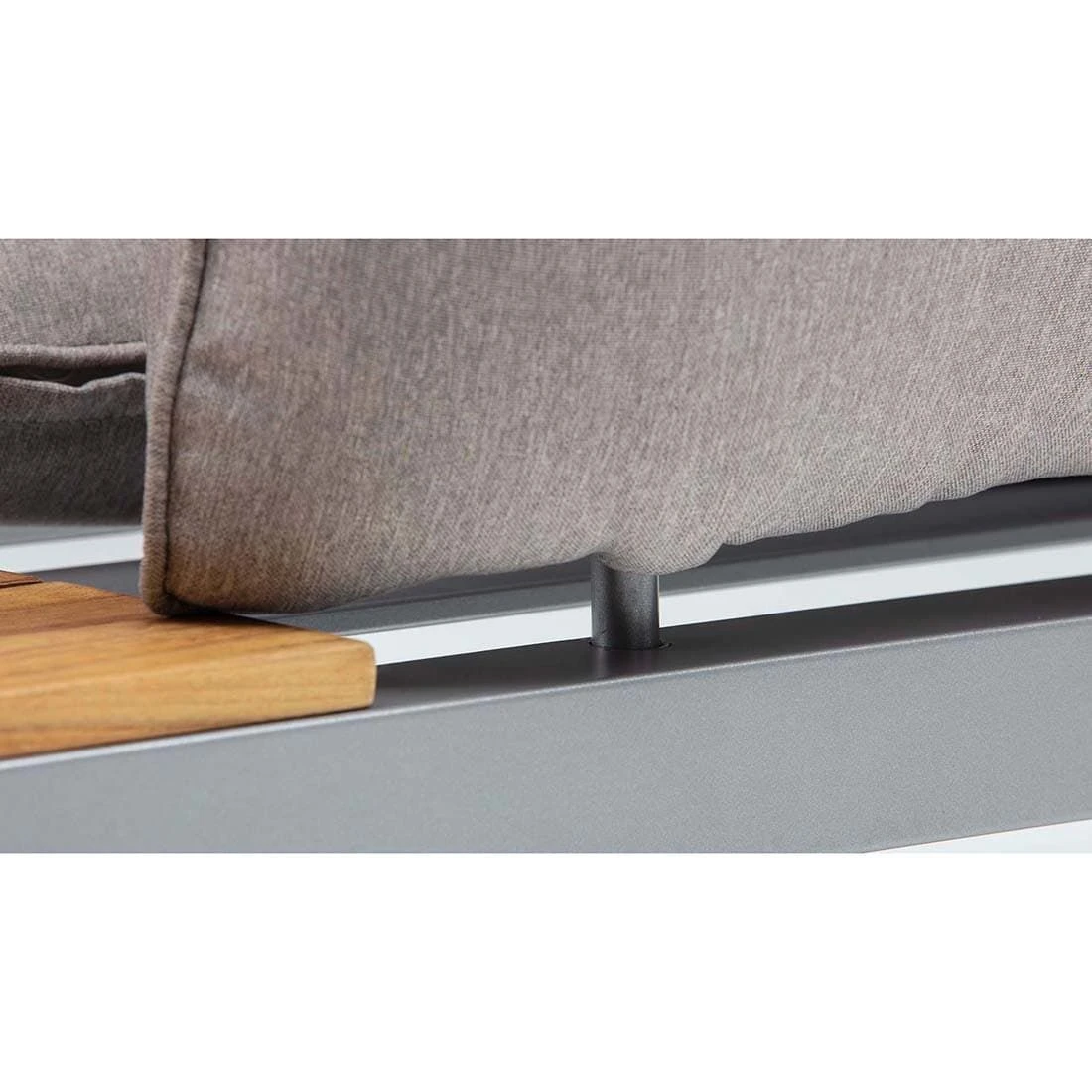 Kettler Straight Eck-/Endmodul Aluminium/Teak/Olefin Silber/Beige-Braun Kettler Straight Eck-/Endmodul Aluminium/Teak/Olefin Silber/Beige-Braun -Kettler 1306297 4