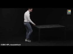 Kettler Cubic Ausziehtisch 150/210x95 Cm Aluminium/HPL Silber/Anthrazit