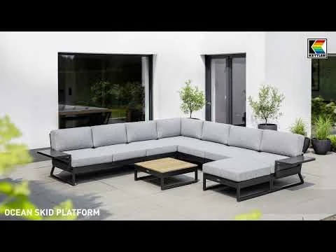 Kettler Ocean Skid Platform Gartensofa 4-tlg. Aluminium/Olefin Anthrazit Kettler Ocean Skid Platform Gartensofa 4-tlg. Aluminium/Olefin Anthrazit -Kettler 1393494 v 3138