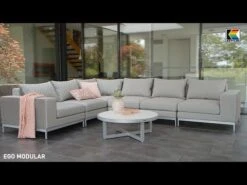 Kettler Ego Modular Loungeset Aluminium/Sunbrella® Anthrazit/Sooty