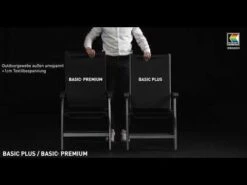 Kettler Basic+ Premium Gartenmöbels. 7-tlg.+Tisch 220x100 Cm Anthrazit/Lakritz