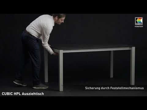 Kettler Cubic Ausziehtisch 150/210x95 cm Aluminium/HPL Anthrazit/Silber Kettler Cubic Ausziehtisch 150/210x95 Cm Aluminium/HPL Anthrazit/Silber -Kettler 711956 v 1232
