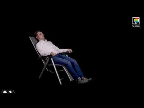 Kettler Cirrus Relaxsessel Aluminium/Textilene Silber/Anthrazitgrau Kettler Cirrus Relaxsessel Aluminium/Textilene Silber/Anthrazitgrau -Kettler 752337 v 1565