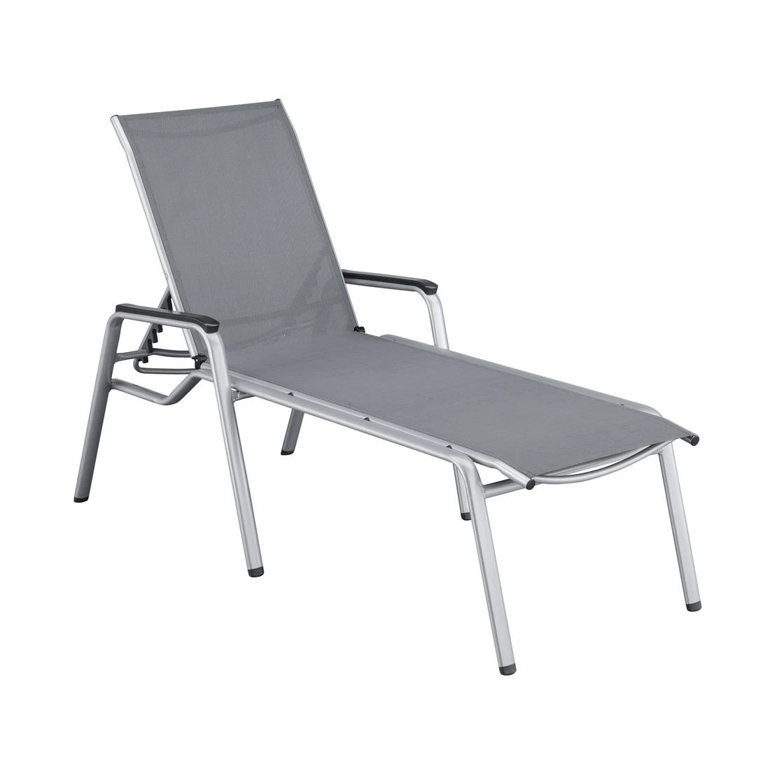 Kettler Cirrus Gartenliege Aluminium/Textilene Silber/Anthrazitgrau Kettler Cirrus Gartenliege Aluminium/Textilene Silber/Anthrazitgrau -Kettler 790760 1