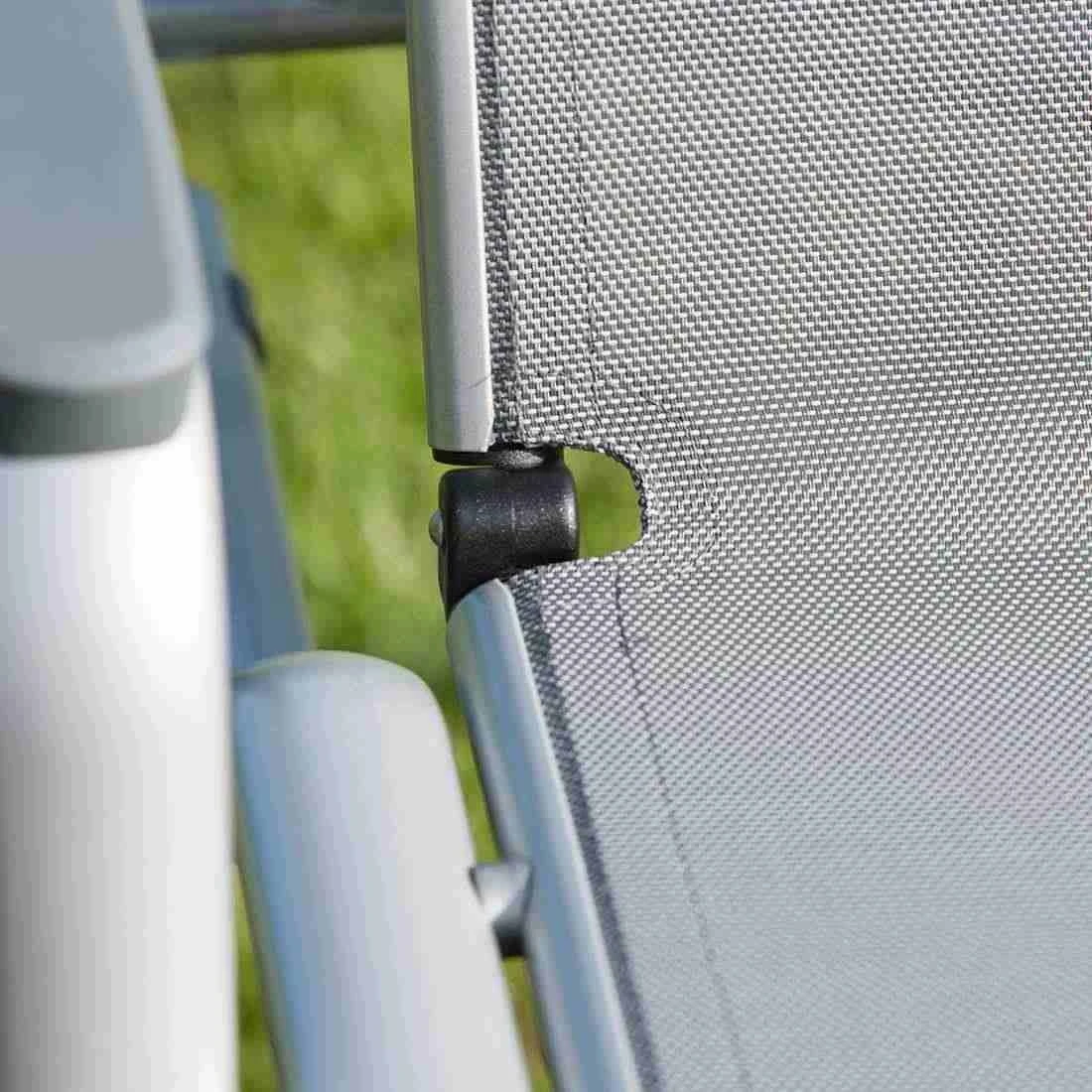 Kettler Cirrus Gartenliege Aluminium/Textilene Silber/Anthrazitgrau Kettler Cirrus Gartenliege Aluminium/Textilene Silber/Anthrazitgrau -Kettler 790760 5