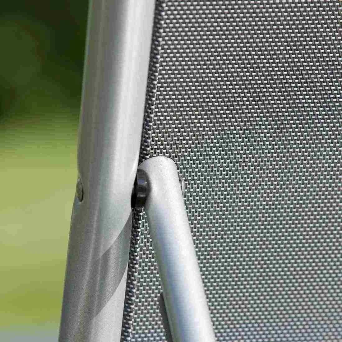 Kettler Cirrus Komfort-Stapelliege Aluminium/Textilene Silber/Anthrazitgrau Kettler Cirrus Komfort-Stapelliege Aluminium/Textilene Silber/Anthrazitgrau -Kettler 790760 8 1