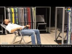 Kettler Cirrus Komfort-Stapelliege Aluminium/Textilene Silber/Anthrazitgrau