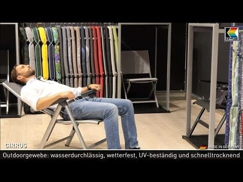 Kettler Cirrus Komfort-Stapelliege Aluminium/Textilene Silber/Anthrazitgrau Kettler Cirrus Komfort-Stapelliege Aluminium/Textilene Silber/Anthrazitgrau -Kettler 790760 v 117 1