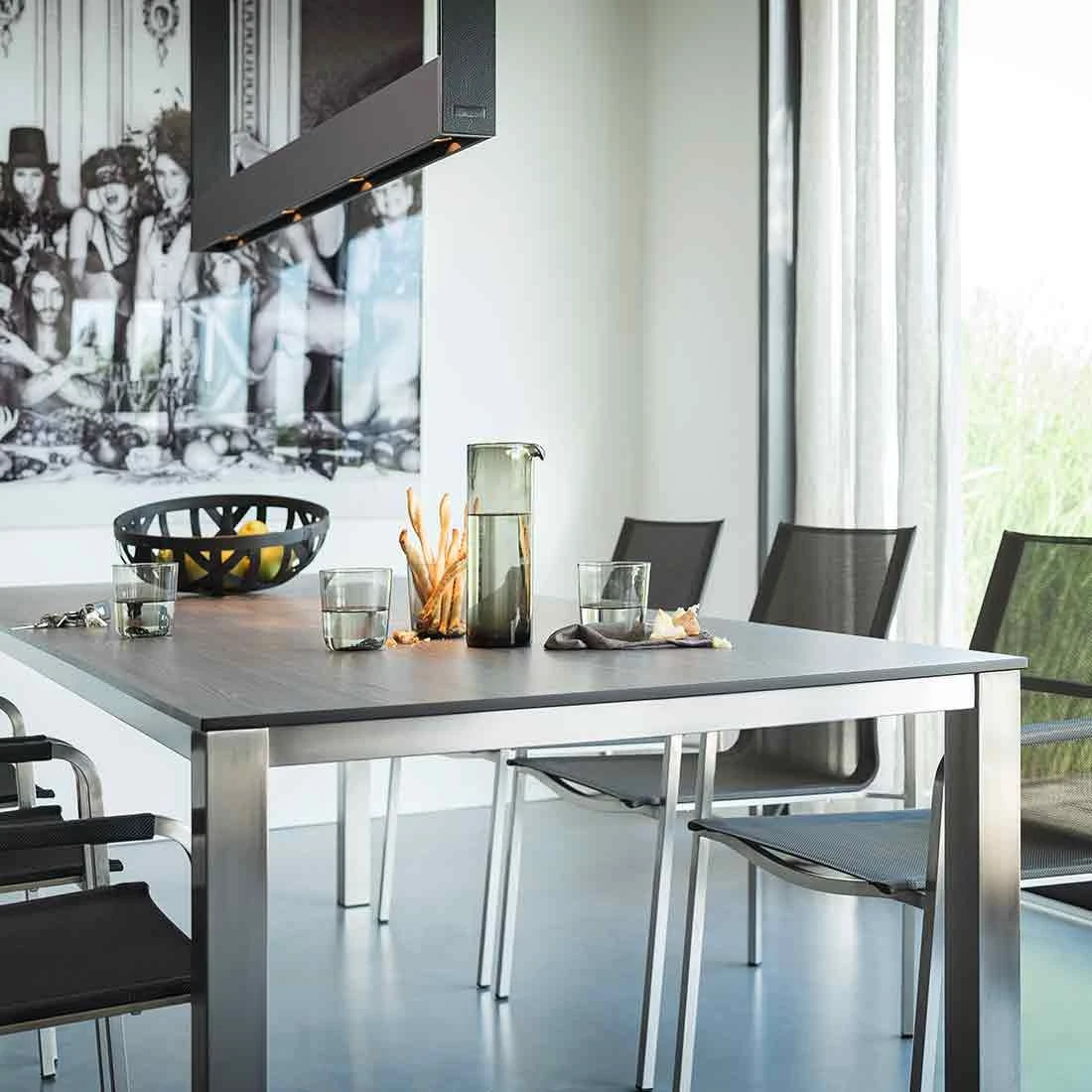 Kettler Cubic Tischgestell Edelstahl Silber Matt Kettler Cubic Tischgestell Edelstahl Silber Matt -Kettler 911210 2