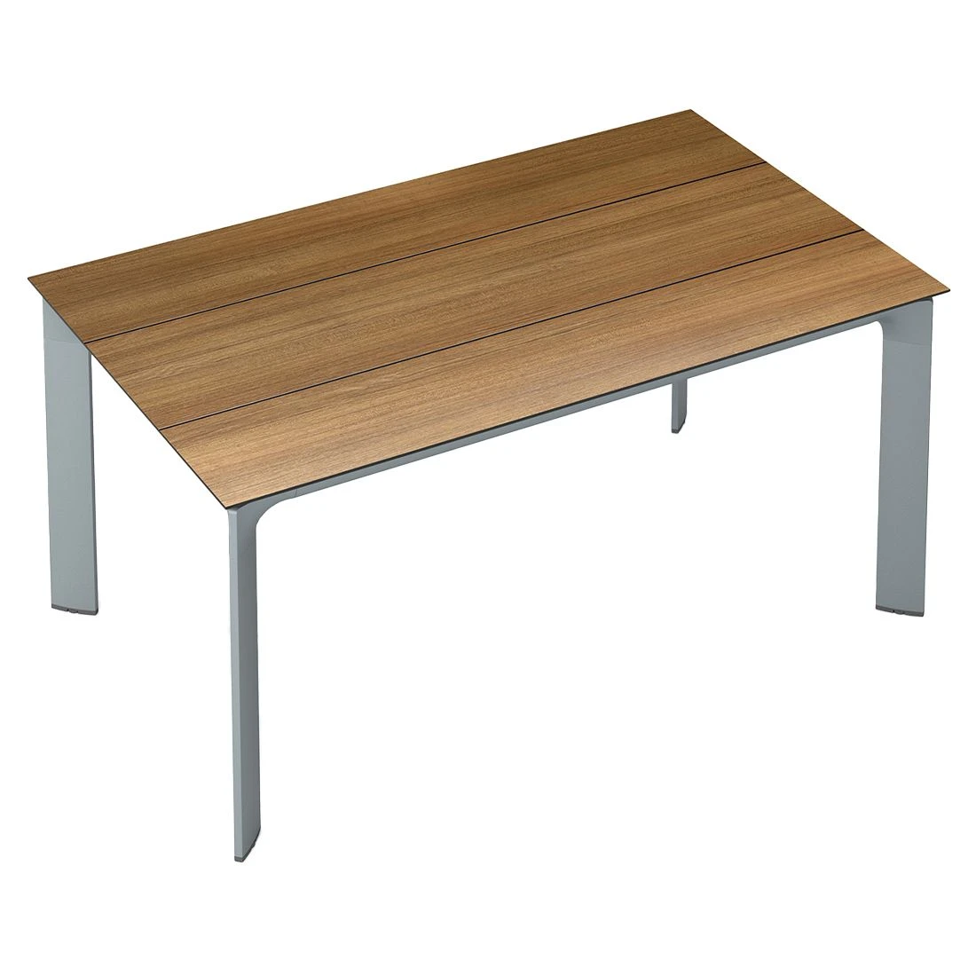 Kettler Diamond Gartentisch 160x95cm Aluminium/HPL Silber/Teak-Optik mit Fräsung Kettler Diamond Gartentisch 160x95cm Aluminium/HPL Silber/Teak-Optik Mit Fräsung -Kettler diamond gartentisch 160x95cm aluminium hpl 1475367 2