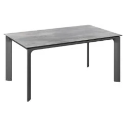 Kettler Diamond Gartentisch 160x95cm Aluminium/HPL Anthrazit/Silbergrau