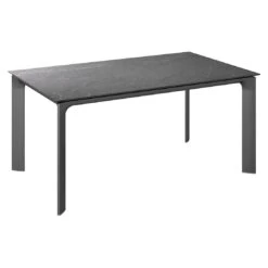 Kettler Diamond Gartentisch 160x95cm Aluminium/HPL Anthrazit/Jura Anthrazit