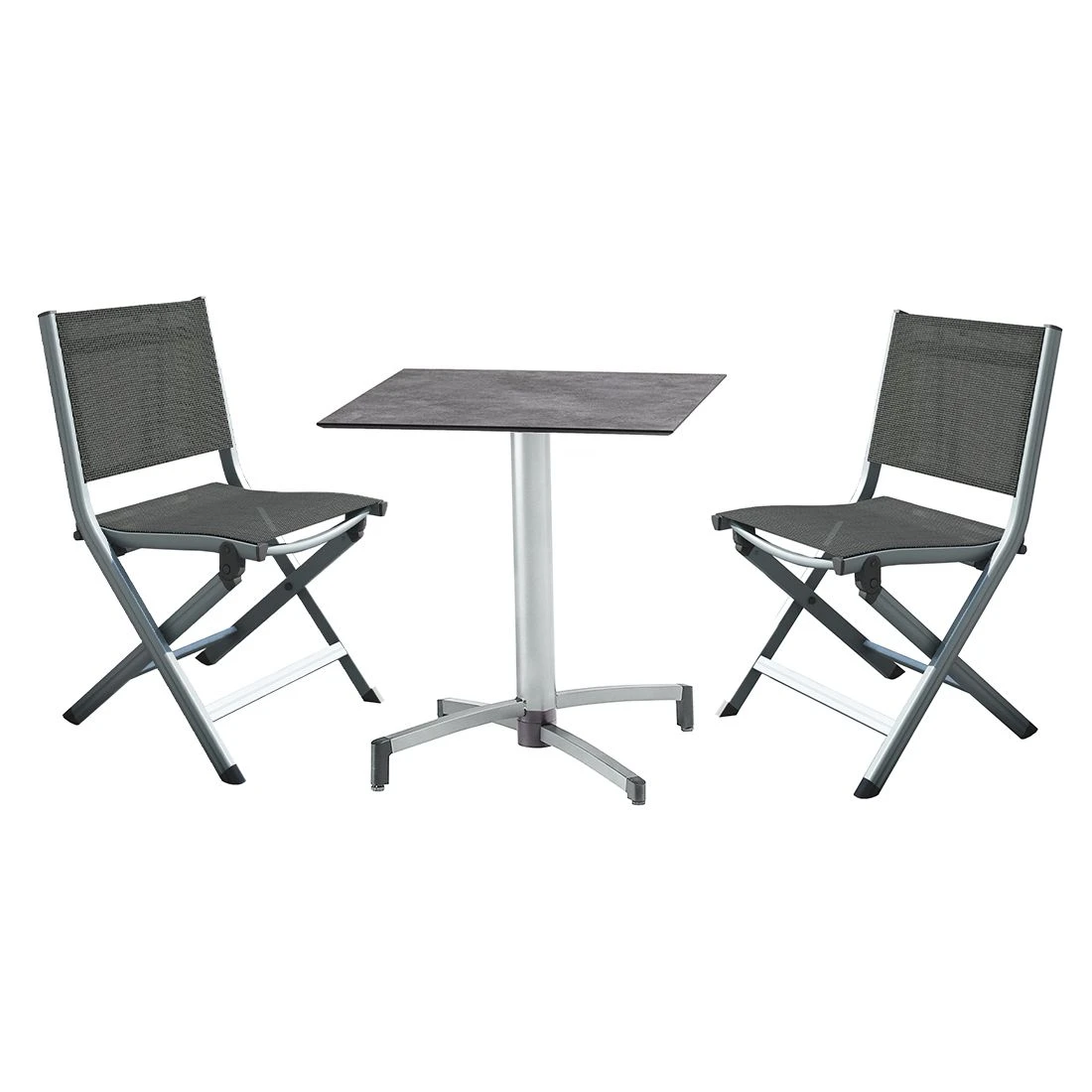 Kettler Basic Plus Gartenmöbel-Set 3-tlg. Tisch 70x70cm Silber/Anthrazit Kettler Basic Plus Gartenmöbel-Set 3-tlg. Tisch 70x70cm Silber/Anthrazit -Kettler kettler basic plus gartenmoebel set 3 tlg tisch 70x70cm 1480273 1