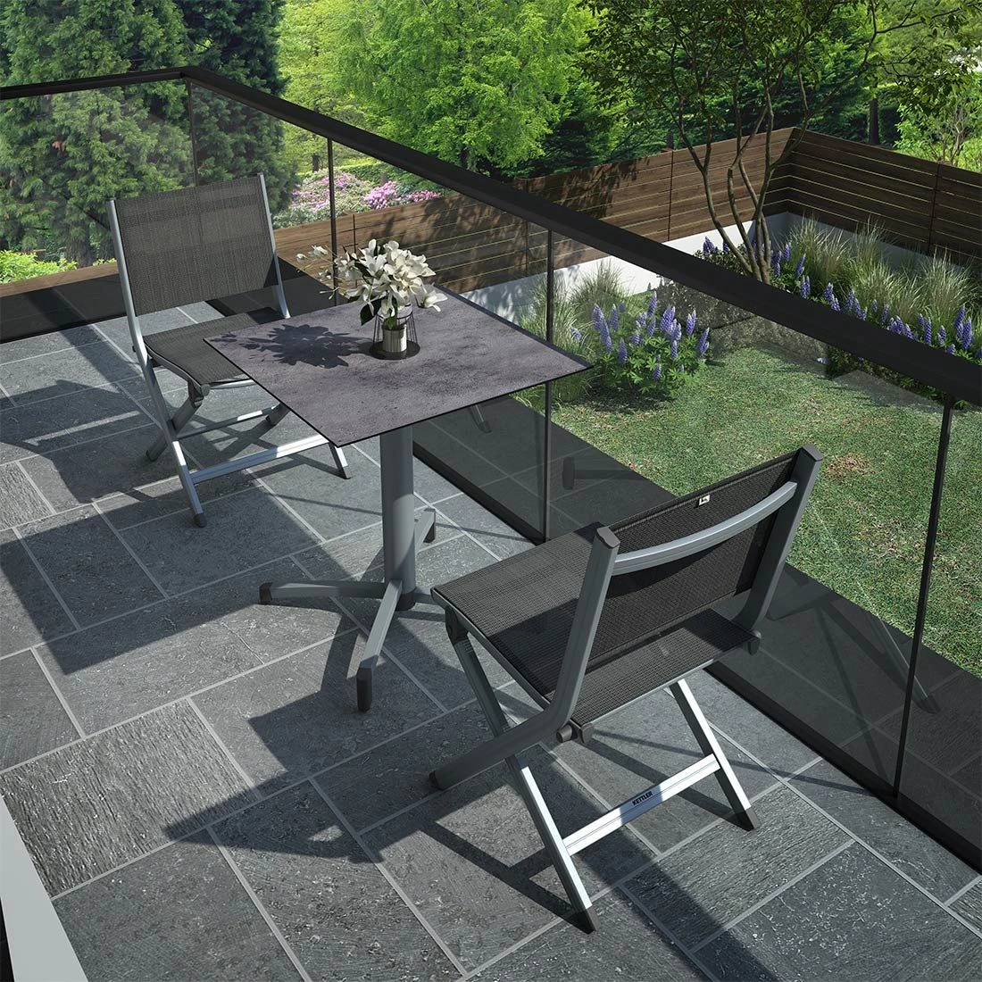 Kettler Basic Plus Gartenmöbel-Set 3-tlg. Tisch 70x70cm Silber/Anthrazit Kettler Basic Plus Gartenmöbel-Set 3-tlg. Tisch 70x70cm Silber/Anthrazit -Kettler kettler basic plus gartenmoebel set 3 tlg tisch 70x70cm 1480273 2