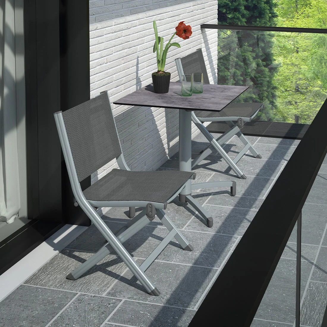 Kettler Basic Plus Gartenmöbel-Set 3-tlg. Tisch 70x70cm Silber/Anthrazit Kettler Basic Plus Gartenmöbel-Set 3-tlg. Tisch 70x70cm Silber/Anthrazit -Kettler kettler basic plus gartenmoebel set 3 tlg tisch 70x70cm 1480273 3