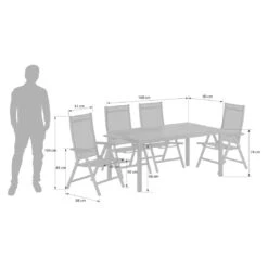 Kettler Basic Plus Gartenmöbel-Set 5-tlg.+Tisch 160x90cm Anthrazit 2 Kettler Basic Plus Gartenmöbel-Set 5-tlg.+Tisch 160x90cm Anthrazit -Kettler kettler basic plus gartenmoebel set 5 tlg tisch 160x90cm 1487423 3