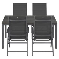 Kettler Basic Plus Gartenmöbel-Set 5-tlg.+Tisch 160x90cm Anthrazit 3 Kettler Basic Plus Gartenmöbel-Set 5-tlg.+Tisch 160x90cm Anthrazit -Kettler kettler basic plus gartenmoebel set 5 tlg tisch 160x90cm 1487423 4