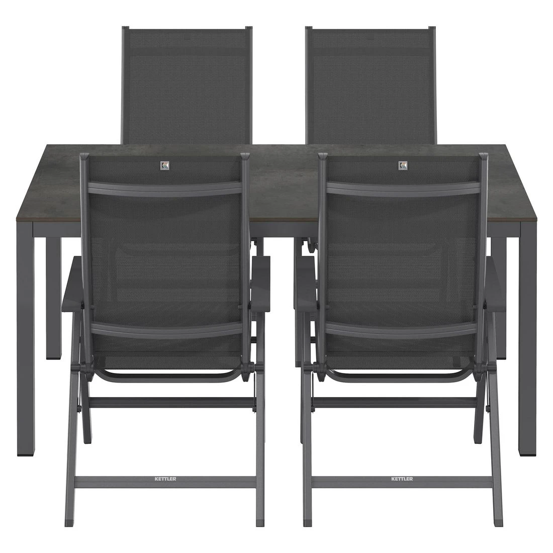 Kettler Basic Plus Gartenmöbel-Set 5-tlg.+Tisch 160x90cm Anthrazit Kettler Basic Plus Gartenmöbel-Set 5-tlg.+Tisch 160x90cm Anthrazit -Kettler kettler basic plus gartenmoebel set 5 tlg tisch 160x90cm 1487423 4