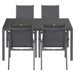Kettler Basic Plus Gartenmöbel-Set 5-tlg.+ Tisch 160x90cm Anthrazit/Dark Grey 3 Kettler Basic Plus Gartenmöbel-Set 5-tlg.+ Tisch 160x90cm Anthrazit/Dark Grey -Kettler kettler basic plus gartenmoebel set 5 tlg tisch 160x90cm 1487544 4