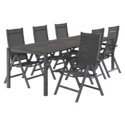 Kettler Basic Plus Gartenmöbel-Set 7-tlg+Tisch 160/267x91 Anthrazit/Zement 3 Kettler Basic Plus Gartenmöbel-Set 7-tlg+Tisch 160/267x91 Anthrazit/Zement -Kettler kettler basic plus gartenmoebel set 7 tlg tisch 160 267x91 1487368 4