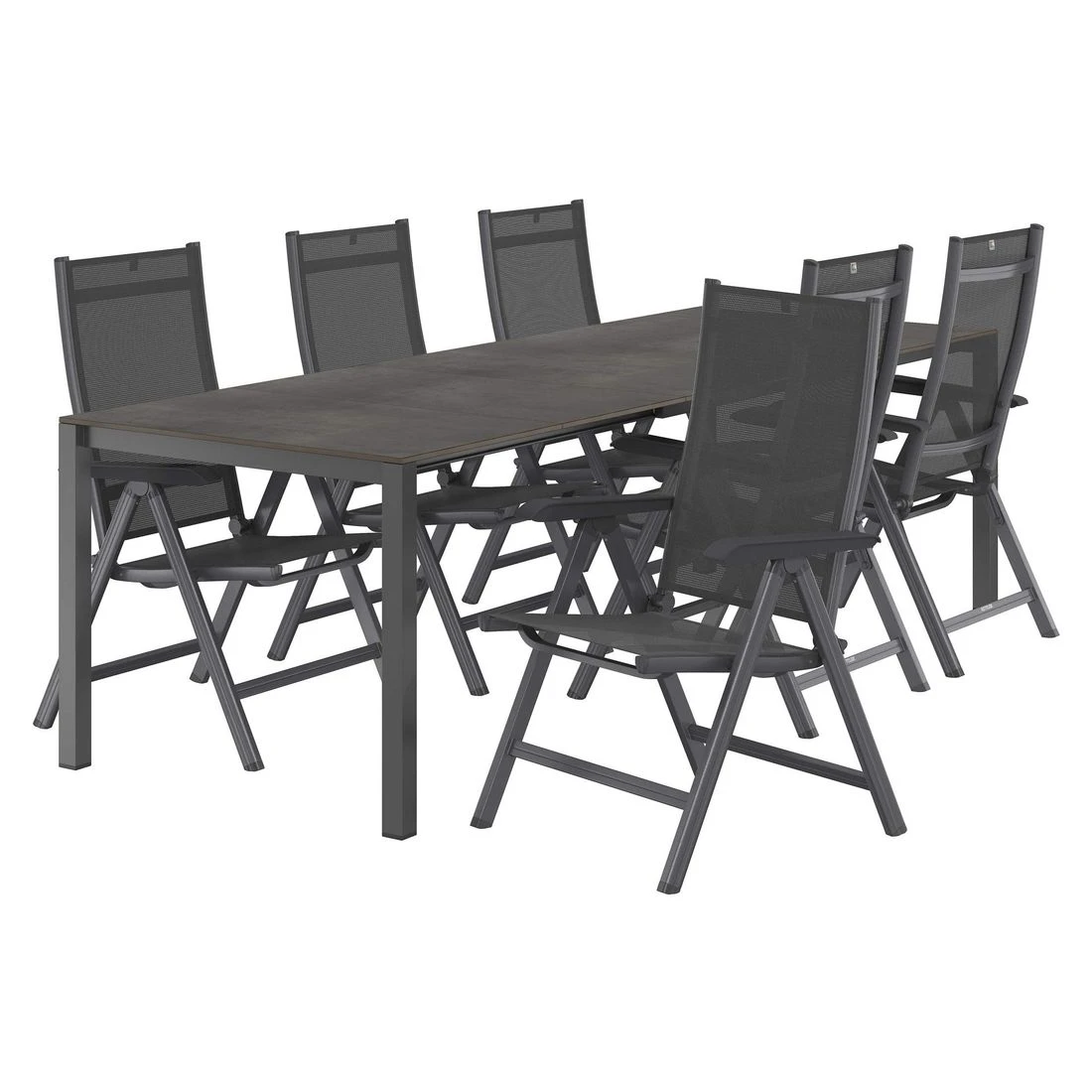 Kettler Basic Plus Gartenmöbel-Set 7-tlg+Tisch 160/267x91 Anthrazit/Zement Kettler Basic Plus Gartenmöbel-Set 7-tlg+Tisch 160/267x91 Anthrazit/Zement -Kettler kettler basic plus gartenmoebel set 7 tlg tisch 160 267x91 1487368 4