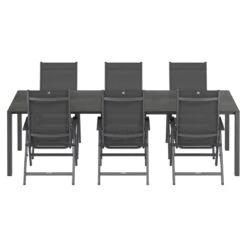 Kettler Basic Plus Gartenmöbel-Set 7-tlg+Tisch 160/267x91 Anthrazit/Zement 4 Kettler Basic Plus Gartenmöbel-Set 7-tlg+Tisch 160/267x91 Anthrazit/Zement -Kettler kettler basic plus gartenmoebel set 7 tlg tisch 160 267x91 1487368 5