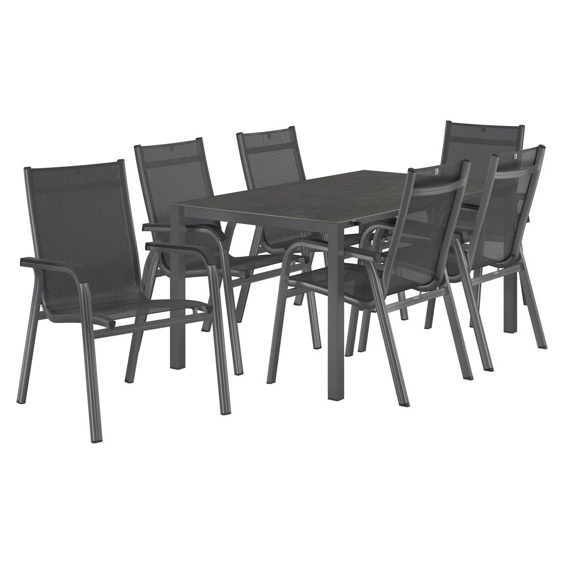 Kettler Basic Plus Gartenmöbel-Set 7-tlg.+Tisch 160/267x91cm Anthrazit/Dark Grey Kettler Basic Plus Gartenmöbel-Set 7-tlg.+Tisch 160/267x91cm Anthrazit/Dark Grey -Kettler kettler basic plus gartenmoebel set 7 tlg tisch 160 267x91cm 1487500 2