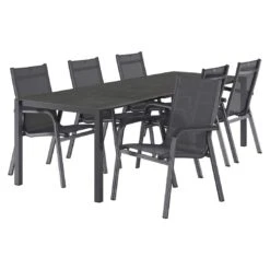 Kettler Basic Plus Gartenmöbel-Set 7-tlg.+Tisch 160/267x91cm Anthrazit/Dark Grey 3 Kettler Basic Plus Gartenmöbel-Set 7-tlg.+Tisch 160/267x91cm Anthrazit/Dark Grey -Kettler kettler basic plus gartenmoebel set 7 tlg tisch 160 267x91cm 1487500 4