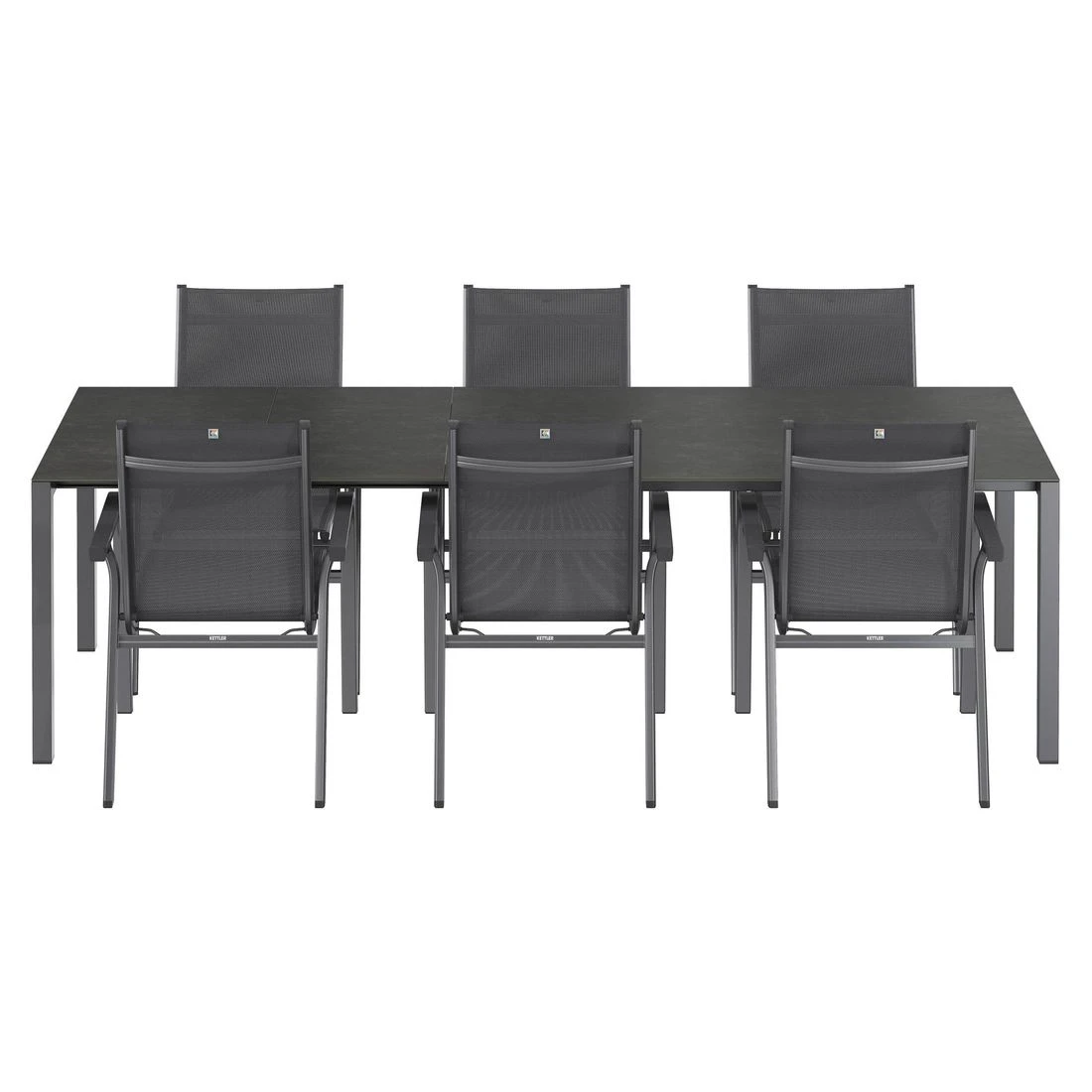Kettler Basic Plus Gartenmöbel-Set 7-tlg.+Tisch 160/267x91cm Anthrazit/Dark Grey Kettler Basic Plus Gartenmöbel-Set 7-tlg.+Tisch 160/267x91cm Anthrazit/Dark Grey -Kettler kettler basic plus gartenmoebel set 7 tlg tisch 160 267x91cm 1487500 5