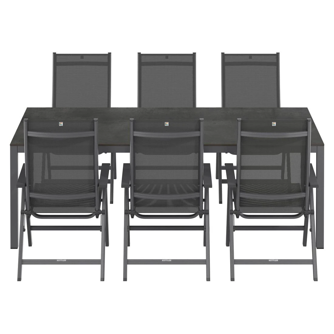 Kettler Basic Plus Gartenmöbel-Set 7-tlg. +Tisch 220x100cm Anthrazit Kettler Basic Plus Gartenmöbel-Set 7-tlg. +Tisch 220x100cm Anthrazit -Kettler kettler basic plus gartenmoebel set 7 tlg tisch 220x100cm 1487291 4