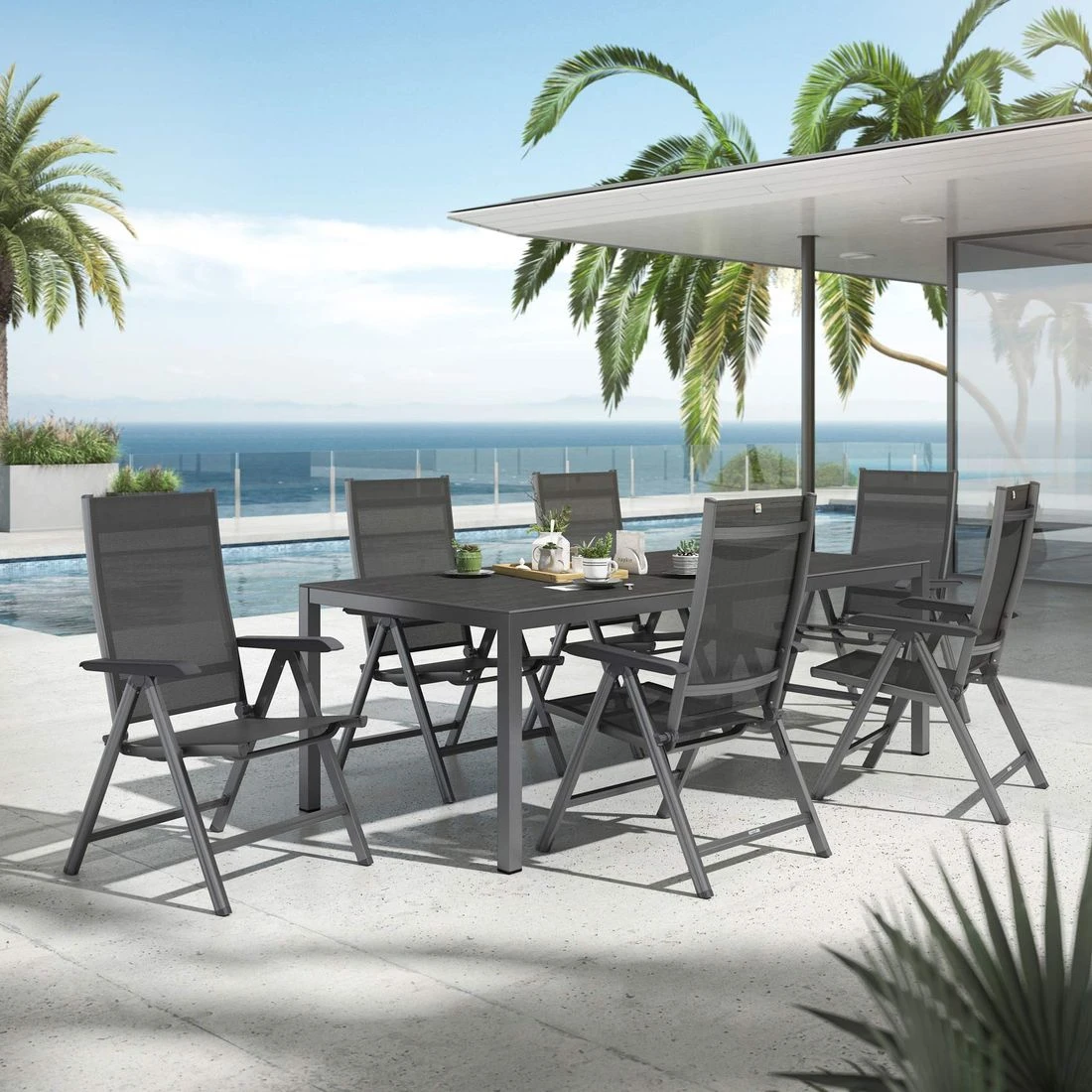 Kettler Basic Plus Gartenmöbel-Set 7-tlg.+ Tisch 220x100cm Anthrazit/Bromo Kettler Basic Plus Gartenmöbel-Set 7-tlg.+ Tisch 220x100cm Anthrazit/Bromo -Kettler kettler basic plus gartenmoebel set 7 tlg tisch 220x100cm 1487302 1